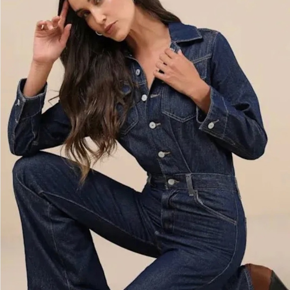 Levi's Blue Denim Overalls Classic Fit